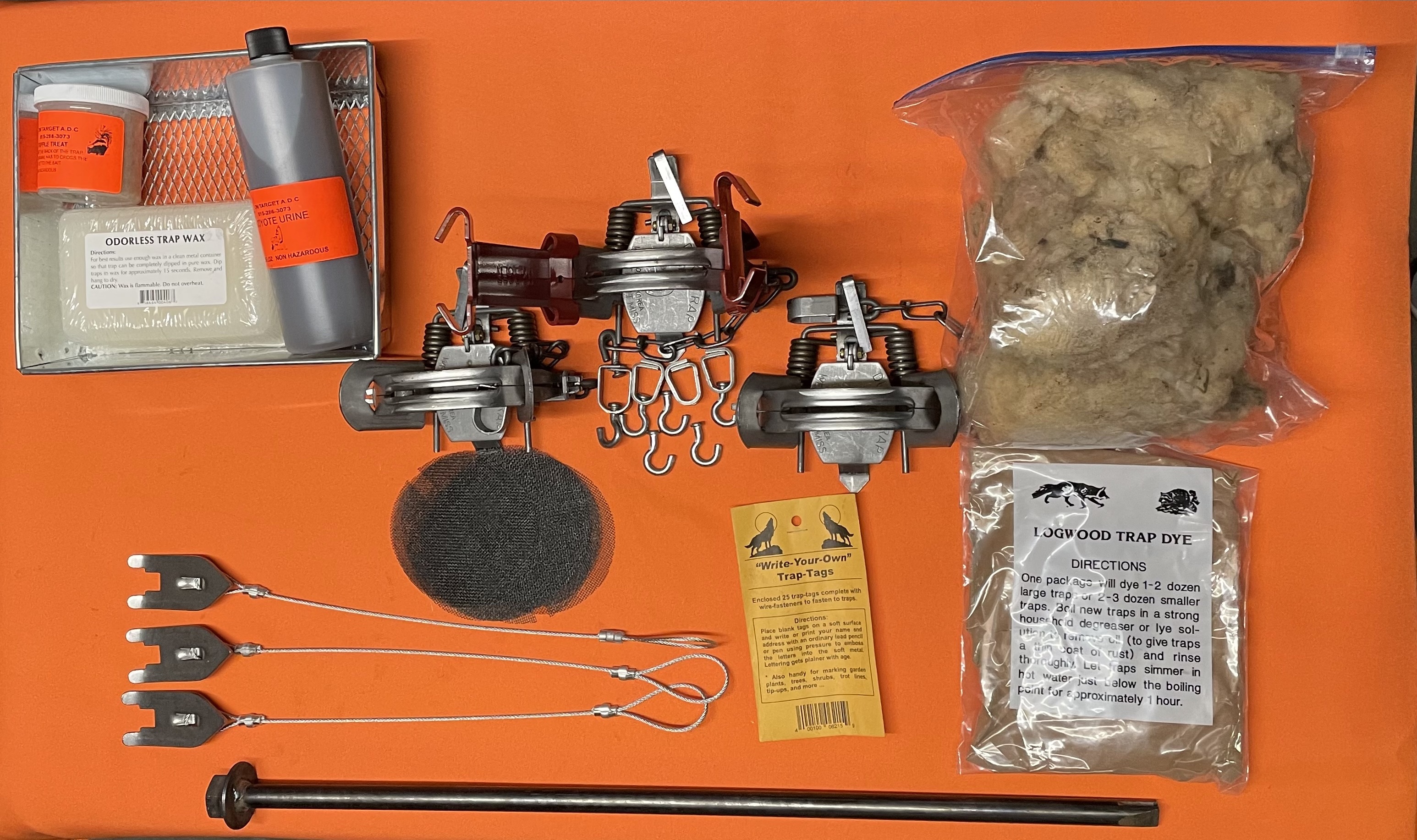 RC Trapping Supplies Coyote Trapping Kit - Snare Trap Coyote Trap
